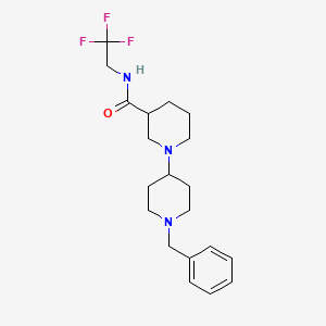 molecular formula C20H28F3N3O B6048895 1'-benzyl-N-(2,2,2-trifluoroethyl)-1,4'-bipiperidine-3-carboxamide 