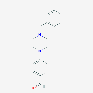 molecular formula C18H20N2O B060489 4-(4-Benzylpiperazin-1-yl)benzaldehyde CAS No. 166438-88-6