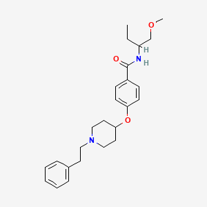 N-[1-(methoxymethyl)propyl]-4-{[1-(2-phenylethyl)-4-piperidinyl]oxy}benzamide