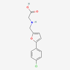 molecular formula C13H12ClNO3 B604894 ({[5-(4-Chlorophenyl)-2-furyl]methyl}amino)acetic acid CAS No. 1179393-53-3