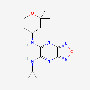 N-cyclopropyl-N'-(2,2-dimethyltetrahydro-2H-pyran-4-yl)[1,2,5]oxadiazolo[3,4-b]pyrazine-5,6-diamine