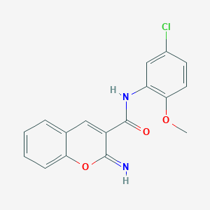 N-(5-chloro-2-methoxyphenyl)-2-imino-2H-chromene-3-carboxamide