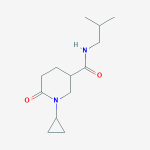 molecular formula C13H22N2O2 B6049097 1-cyclopropyl-N-isobutyl-6-oxo-3-piperidinecarboxamide 