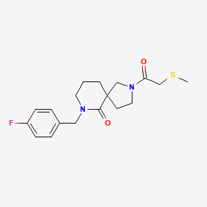 7-(4-fluorobenzyl)-2-[(methylthio)acetyl]-2,7-diazaspiro[4.5]decan-6-one