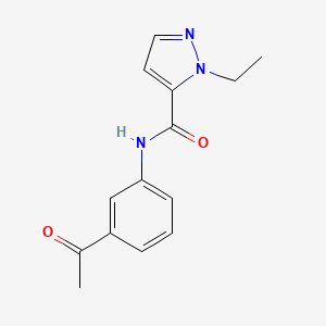 N-(3-acetylphenyl)-1-ethyl-1H-pyrazole-5-carboxamide