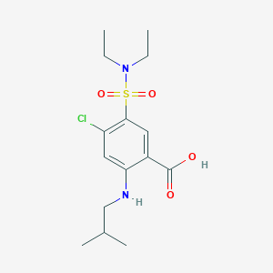 molecular formula C15H23ClN2O4S B6049128 4-chloro-5-[(diethylamino)sulfonyl]-2-(isobutylamino)benzoic acid 