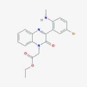 ethyl [3-[5-bromo-2-(methylamino)phenyl]-2-oxo-1(2H)-quinoxalinyl]acetate