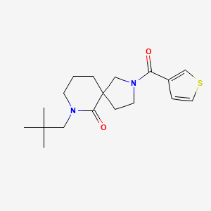 7-(2,2-dimethylpropyl)-2-(3-thienylcarbonyl)-2,7-diazaspiro[4.5]decan-6-one