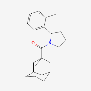 molecular formula C22H29NO B6049163 1-(1-adamantylcarbonyl)-2-(2-methylphenyl)pyrrolidine 