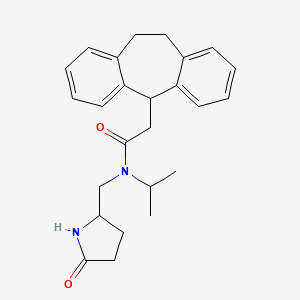 2-(10,11-dihydro-5H-dibenzo[a,d][7]annulen-5-yl)-N-isopropyl-N-[(5-oxo-2-pyrrolidinyl)methyl]acetamide