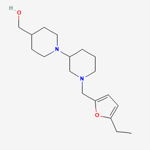 {1'-[(5-ethyl-2-furyl)methyl]-1,3'-bipiperidin-4-yl}methanol