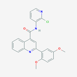 N-(2-chloro-3-pyridinyl)-2-(2,5-dimethoxyphenyl)-4-quinolinecarboxamide