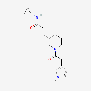 N-cyclopropyl-3-{1-[(1-methyl-1H-pyrrol-3-yl)acetyl]-3-piperidinyl}propanamide