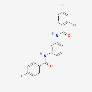 2,4-dichloro-N-{3-[(4-methoxybenzoyl)amino]phenyl}benzamide