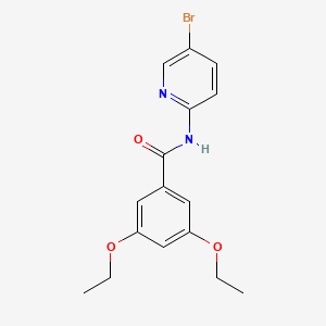 molecular formula C16H17BrN2O3 B6049366 N-(5-bromo-2-pyridinyl)-3,5-diethoxybenzamide CAS No. 6020-38-8