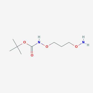 molecular formula C8H18N2O4 B604939 1-(叔Boc-氨基氧)-3-氨基氧-丙烷 CAS No. 1352546-80-5