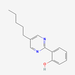molecular formula C15H18N2O B6049390 2-(5-pentyl-2-pyrimidinyl)phenol 