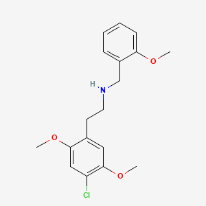 molecular formula C18H22ClNO3 B604942 N-(2-甲氧基苄基)-2-(4-氯-2,5-二甲氧基苯基)乙胺 CAS No. 1227608-02-7