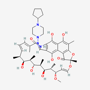 molecular formula C45H62N4O11 B604943 25-去乙酰利福喷丁 CAS No. 79039-56-8
