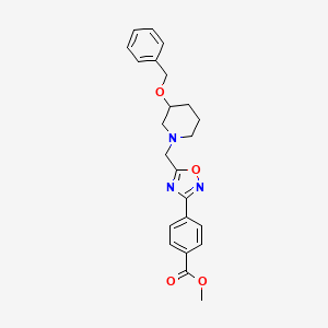 methyl 4-(5-{[3-(benzyloxy)-1-piperidinyl]methyl}-1,2,4-oxadiazol-3-yl)benzoate