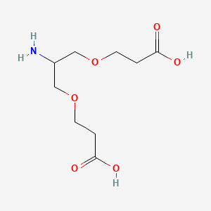 molecular formula C9H17NO6 B604946 2-氨基-1,3-双(羧甲基乙氧基)丙烷 CAS No. 1020112-73-5