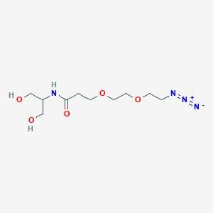 molecular formula C10H20N4O5 B604947 2-(叠氮-PEG2-酰胺)-1,3-丙二醇 CAS No. 1398044-52-4