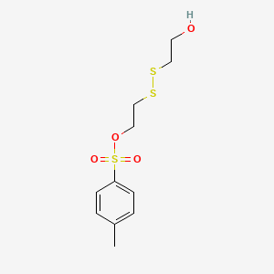 molecular formula C11H16O4S3 B604955 2-羟乙基二硫化物单甲苯磺酸酯 CAS No. 1807530-16-0