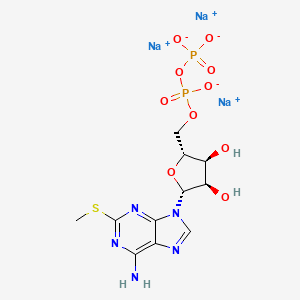 molecular formula C11H14N5Na3O10P2S B604956 2-甲磺酰基-ADP CAS No. 475193-31-8