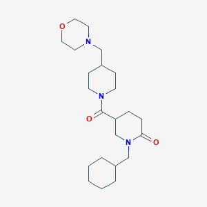 1-(cyclohexylmethyl)-5-{[4-(4-morpholinylmethyl)-1-piperidinyl]carbonyl}-2-piperidinone