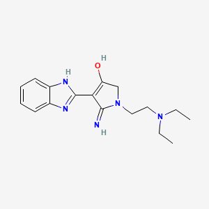 5-amino-4-(1H-benzimidazol-2-yl)-1-[2-(diethylamino)ethyl]-1,2-dihydro-3H-pyrrol-3-one