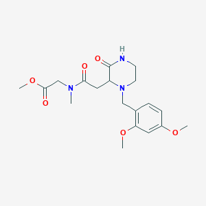 methyl N-{[1-(2,4-dimethoxybenzyl)-3-oxo-2-piperazinyl]acetyl}-N-methylglycinate