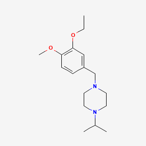 molecular formula C17H28N2O2 B6049629 1-(3-ethoxy-4-methoxybenzyl)-4-isopropylpiperazine 