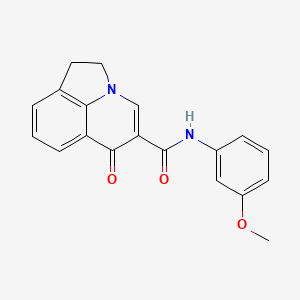 N-(3-methoxyphenyl)-6-oxo-1,2-dihydro-6H-pyrrolo[3,2,1-ij]quinoline-5-carboxamide