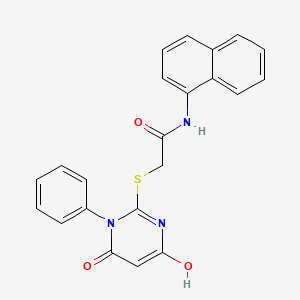 2-[(4-hydroxy-6-oxo-1-phenyl-1,6-dihydro-2-pyrimidinyl)thio]-N-1-naphthylacetamide