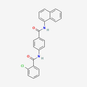 2-chloro-N-{4-[(1-naphthylamino)carbonyl]phenyl}benzamide