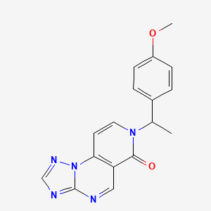 7-[1-(4-methoxyphenyl)ethyl]pyrido[3,4-e][1,2,4]triazolo[1,5-a]pyrimidin-6(7H)-one