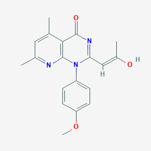 1-(4-methoxyphenyl)-5,7-dimethyl-2-(2-oxopropylidene)-2,3-dihydropyrido[2,3-d]pyrimidin-4(1H)-one