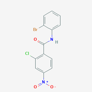 molecular formula C13H8BrClN2O3 B6049773 N-(2-bromophenyl)-2-chloro-4-nitrobenzamide 