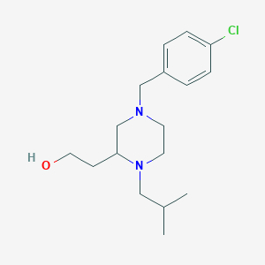 2-[4-(4-chlorobenzyl)-1-isobutyl-2-piperazinyl]ethanol