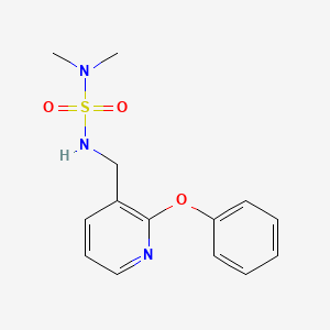 molecular formula C14H17N3O3S B6049879 N,N-dimethyl-N'-[(2-phenoxy-3-pyridinyl)methyl]sulfamide 