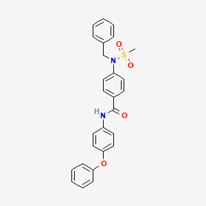 4-[benzyl(methylsulfonyl)amino]-N-(4-phenoxyphenyl)benzamide