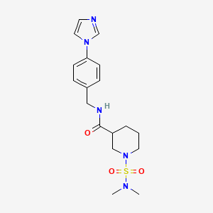 1-[(dimethylamino)sulfonyl]-N-[4-(1H-imidazol-1-yl)benzyl]-3-piperidinecarboxamide