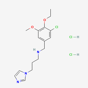 N-(3-chloro-4-ethoxy-5-methoxybenzyl)-3-(1H-imidazol-1-yl)propan-1-amine dihydrochloride