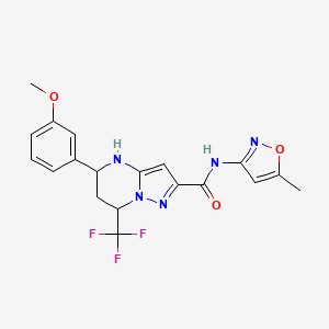 5-(3-methoxyphenyl)-N-(5-methyl-3-isoxazolyl)-7-(trifluoromethyl)-4,5,6,7-tetrahydropyrazolo[1,5-a]pyrimidine-2-carboxamide