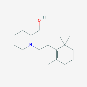 molecular formula C17H31NO B6049990 {1-[2-(2,6,6-trimethyl-1-cyclohexen-1-yl)ethyl]-2-piperidinyl}methanol 
