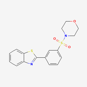 2-[3-(4-morpholinylsulfonyl)phenyl]-1,3-benzothiazole