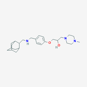 molecular formula C26H41N3O2 B6050024 1-(4-{[(2-adamantylmethyl)amino]methyl}phenoxy)-3-(4-methyl-1-piperazinyl)-2-propanol 