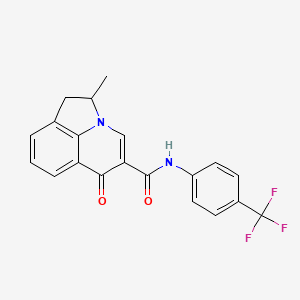 2-methyl-6-oxo-N-[4-(trifluoromethyl)phenyl]-1,2-dihydro-6H-pyrrolo[3,2,1-ij]quinoline-5-carboxamide