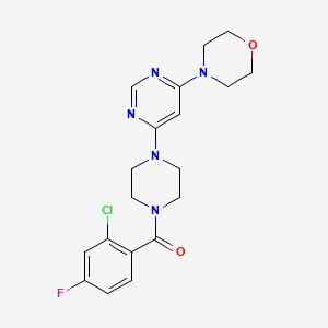 4-{6-[4-(2-chloro-4-fluorobenzoyl)-1-piperazinyl]-4-pyrimidinyl}morpholine