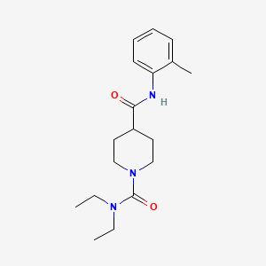 N~1~,N~1~-diethyl-N~4~-(2-methylphenyl)-1,4-piperidinedicarboxamide